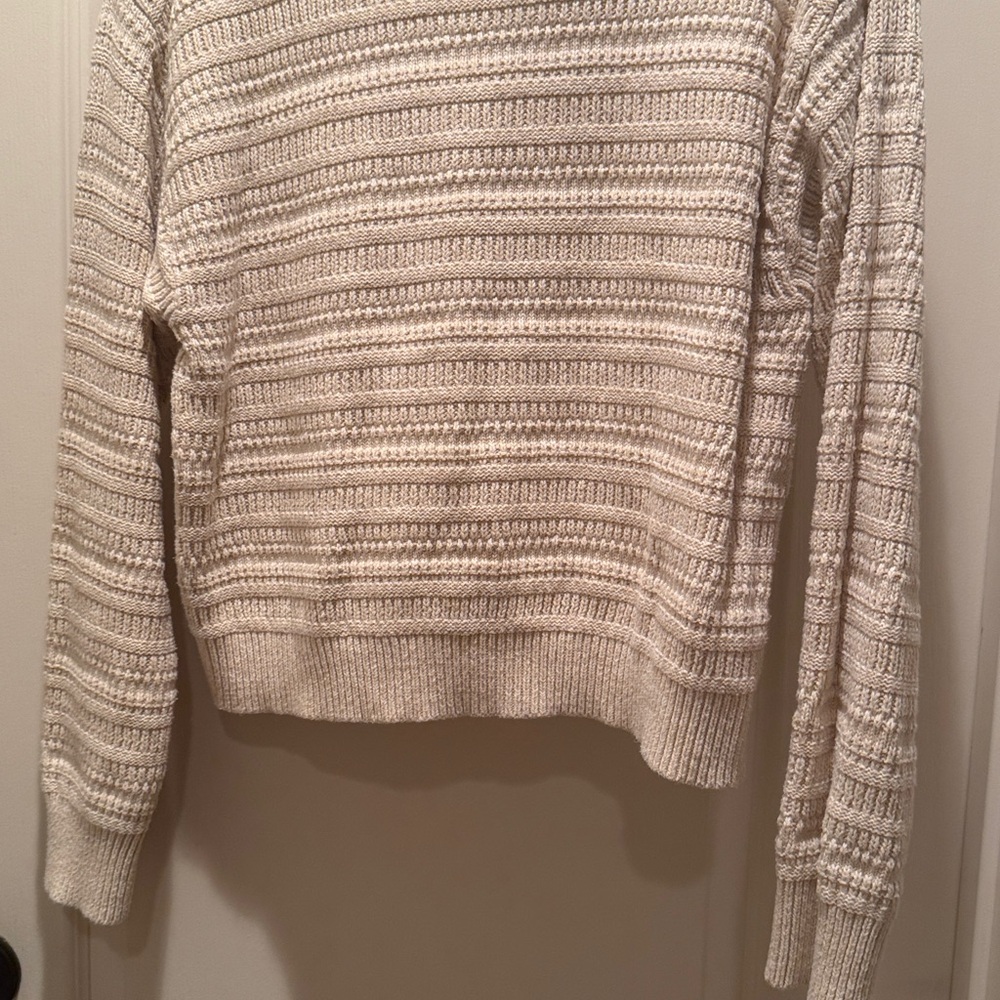 Universal Thread Cream Ribbed Sweater - Picture 3 of 5